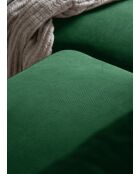 Divano angolare convertibile ad angolo retto Lofty Lilly verde smeraldo - 236x148x84 cm