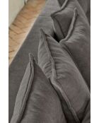 L Wandelbares Ecksofa; rechte Ecke Lazy Lukka Dark Grey- 247x191x85 cm