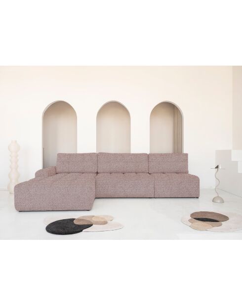 Divano angolare convertibile S-MAX Left Lulu Red - 338x184x94 cm