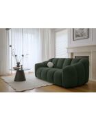 Donkergroene tweezitsbank Shell - 190x109x75 cm