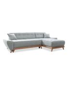 Dazzling Daisy Ecksofa, 4-teilig, links, 260 x 166 x 77 cm, hellgrau