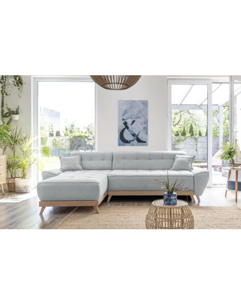 Dazzling Daisy Ecksofa, 4-teilig, links, 260 x 166 x 77 cm, hellgrau