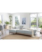 Dazzling Daisy Ecksofa, 4-teilig, links, 260 x 166 x 77 cm, hellgrau