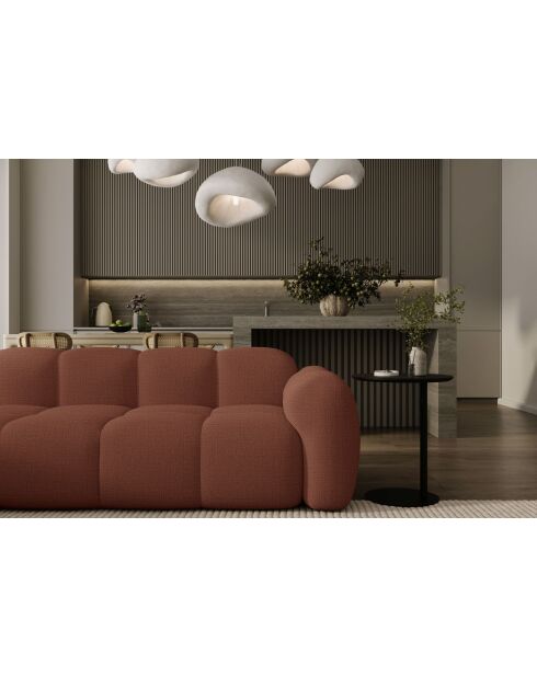 Vaste hoekbank L, links Cloud Terracotta - 260x197x76 cm