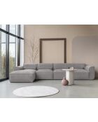 Sofá angular M fijo, izquierdo Flex Felix Gris- 340x154x70 cm