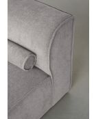 Sofá angular M fijo, izquierdo Flex Felix Gris- 340x154x70 cm