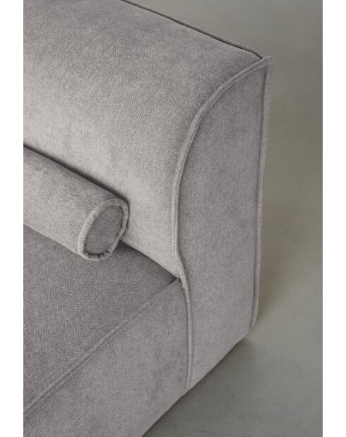 Sofá angular M fijo, izquierdo Flex Felix Gris- 340x154x70 cm