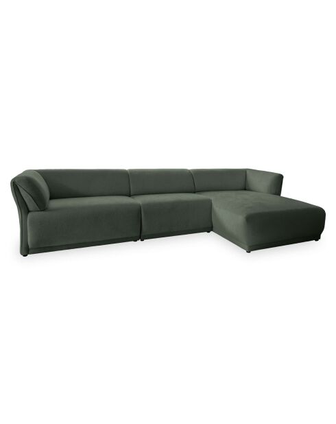Divano angolare destro Gatsby Fixed M Verde scuro - 338x175x87 cm