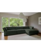 Divano angolare destro Gatsby Fixed M Verde scuro - 338x175x87 cm