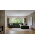 Divano angolare destro Gatsby Fixed M Verde scuro - 338x175x87 cm