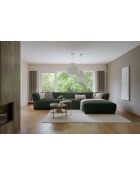 Divano angolare destro Gatsby Fixed M Verde scuro - 338x175x87 cm