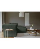 Divano angolare destro Gatsby Fixed M Verde scuro - 338x175x87 cm