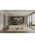 Divano angolare fisso M, destro Cloud Beige - 315x160x76 cm