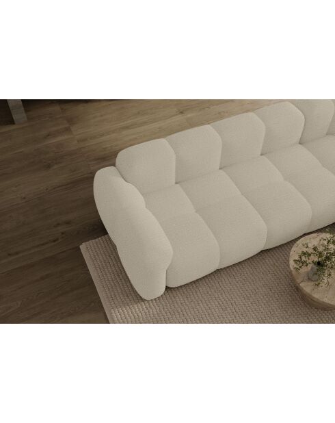 Divano angolare fisso M, destro Cloud Beige - 315x160x76 cm