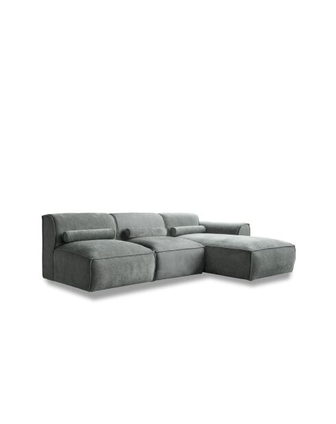 Divano angolare fisso XS, destro Flex Felix Olive- 244x154x70 cm
