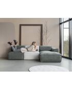 Divano angolare fisso XS, destro Flex Felix Olive- 244x154x70 cm