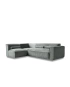 Festes L-Ecksofa, links; Flex Felix Olive- 265x169x70 cm