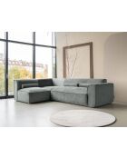 Festes L-Ecksofa, links; Flex Felix Olive- 265x169x70 cm