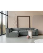 Festes L-Ecksofa, links; Flex Felix Olive- 265x169x70 cm