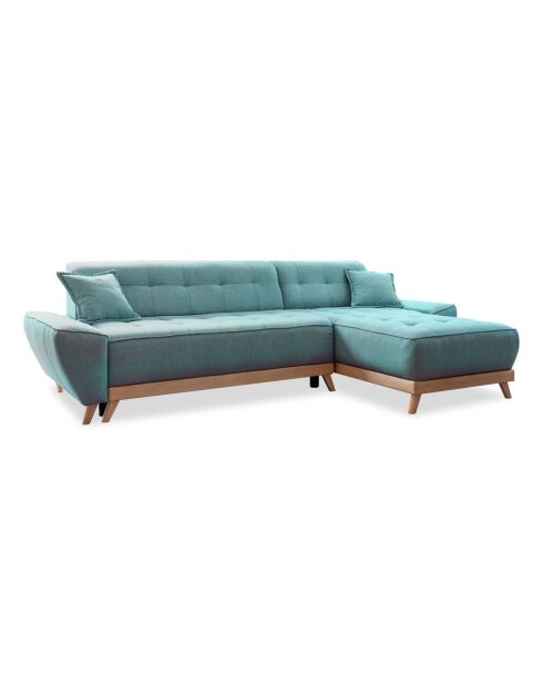 Dazzling Daisy Turquoise, umwandelbares Ecksofa, links, 4 Stück — 260 x 166 x 77 cm