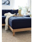 8-plättriges umwandelbares rechtes Ecksofa Dazzling Daisy Marineblau- 330x190x77 cm