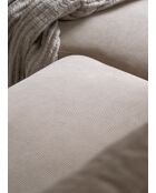 Divano angolare sinistro convertibile Lofty Lilly beige - 236x148x84 cm