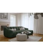 Vaste hoekbank S Right Shell Donkergroen - 255x165x75 cm