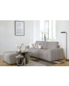 LULU grijze converteerbare 3-zitsbank - 247x96x94 cm