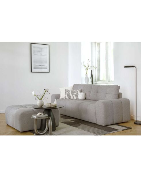 LULU grijze converteerbare 3-zitsbank - 247x96x94 cm