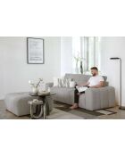 LULU grijze converteerbare 3-zitsbank - 247x96x94 cm