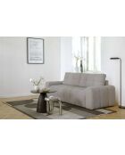 LULU grijze converteerbare 3-zitsbank - 247x96x94 cm