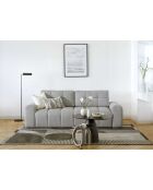 LULU grijze converteerbare 3-zitsbank - 247x96x94 cm