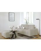 LULU grijze converteerbare 3-zitsbank - 247x96x94 cm