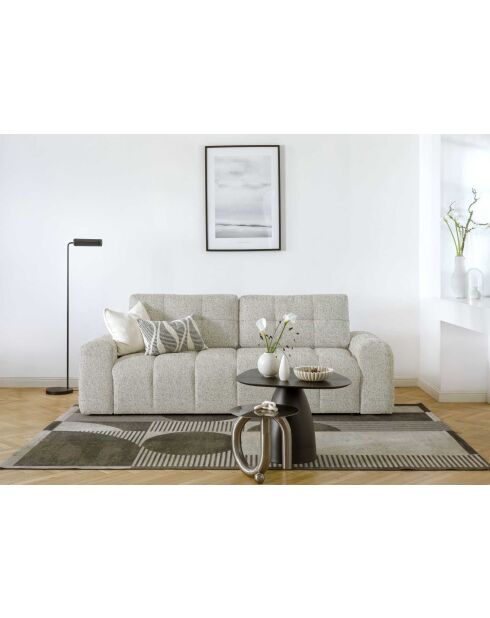 LULU grijze converteerbare 3-zitsbank - 247x96x94 cm