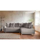 L Wandelbares Ecksofa; rechte Ecke Lazy Lukka Latte- 247x191x85 cm