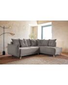 L Wandelbares Ecksofa; rechte Ecke Lazy Lukka Latte- 247x191x85 cm
