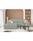 Omvormbare hoekbank S Links Lulu Groen - 268x184x94 cm