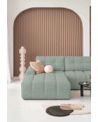 Omvormbare hoekbank S Links Lulu Groen - 268x184x94 cm