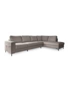 L-MAX Lofty Lilly Ecksofa, umwandelbar, rechtwinklig, 304 x 197 x 84 cm, Taupe