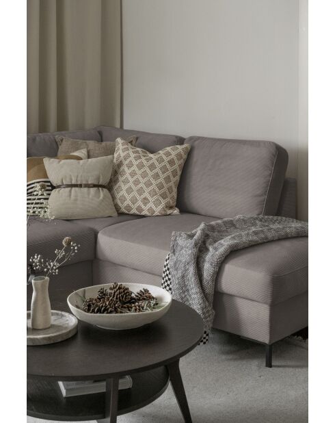 L-MAX Lofty Lilly Ecksofa, umwandelbar, rechtwinklig, 304 x 197 x 84 cm, Taupe