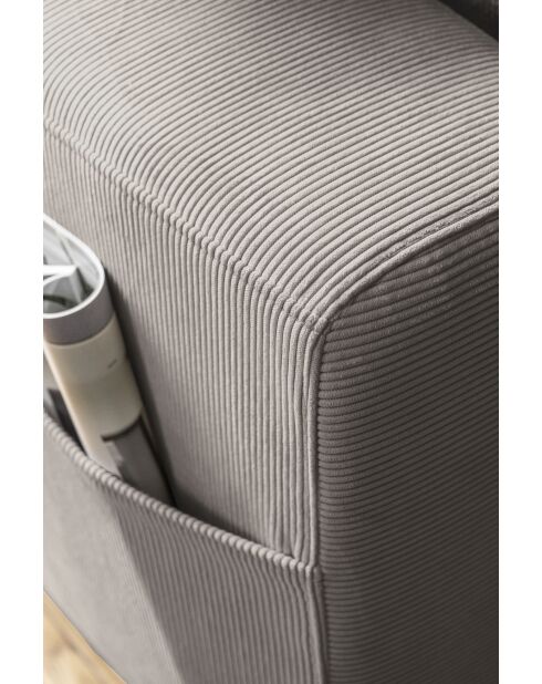 L-MAX Lofty Lilly Ecksofa, umwandelbar, rechtwinklig, 304 x 197 x 84 cm, Taupe