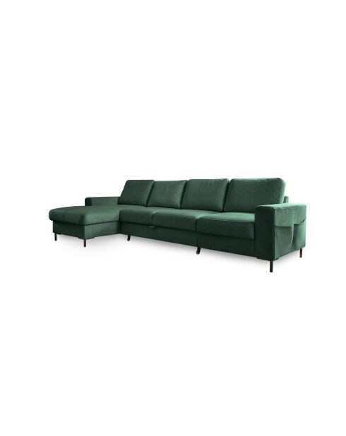 S-MAX Wandelbares Ecksofa links Lofty Lilly Smaragdgrün Lofty Lilly - 306x150x84 cm