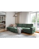 S-MAX Wandelbares Ecksofa links Lofty Lilly Smaragdgrün Lofty Lilly - 306x150x84 cm