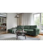 S-MAX Wandelbares Ecksofa links Lofty Lilly Smaragdgrün Lofty Lilly - 306x150x84 cm