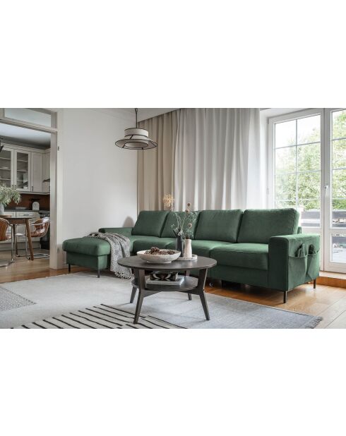 S-MAX Wandelbares Ecksofa links Lofty Lilly Smaragdgrün Lofty Lilly - 306x150x84 cm