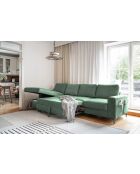 S-MAX Wandelbares Ecksofa links Lofty Lilly Smaragdgrün Lofty Lilly - 306x150x84 cm