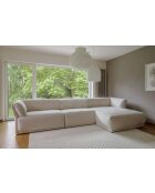 Gatsby Beige vaste M hoekbank rechts - 338x175x87 cm