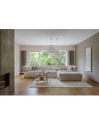 Gatsby Beige vaste M hoekbank rechts - 338x175x87 cm