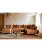 Ecksofa U umwandelbar rechtwinklig Lazy Lukka Brick- 320x191x85 cm