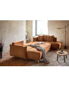 Ecksofa U umwandelbar rechtwinklig Lazy Lukka Brick- 320x191x85 cm